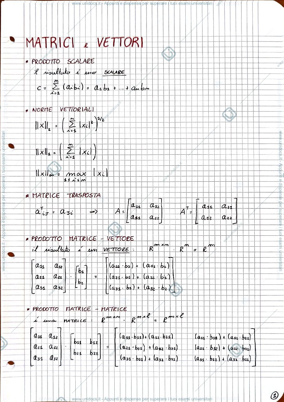 Anteprima pagina 1 — Riassunto formule