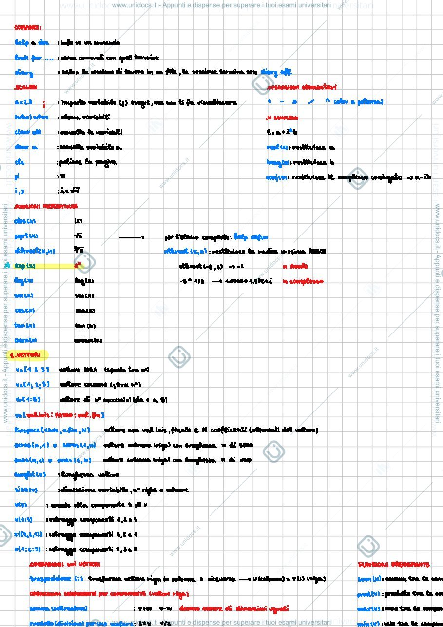 Anteprima pagina 1 — Complementi di matematica 