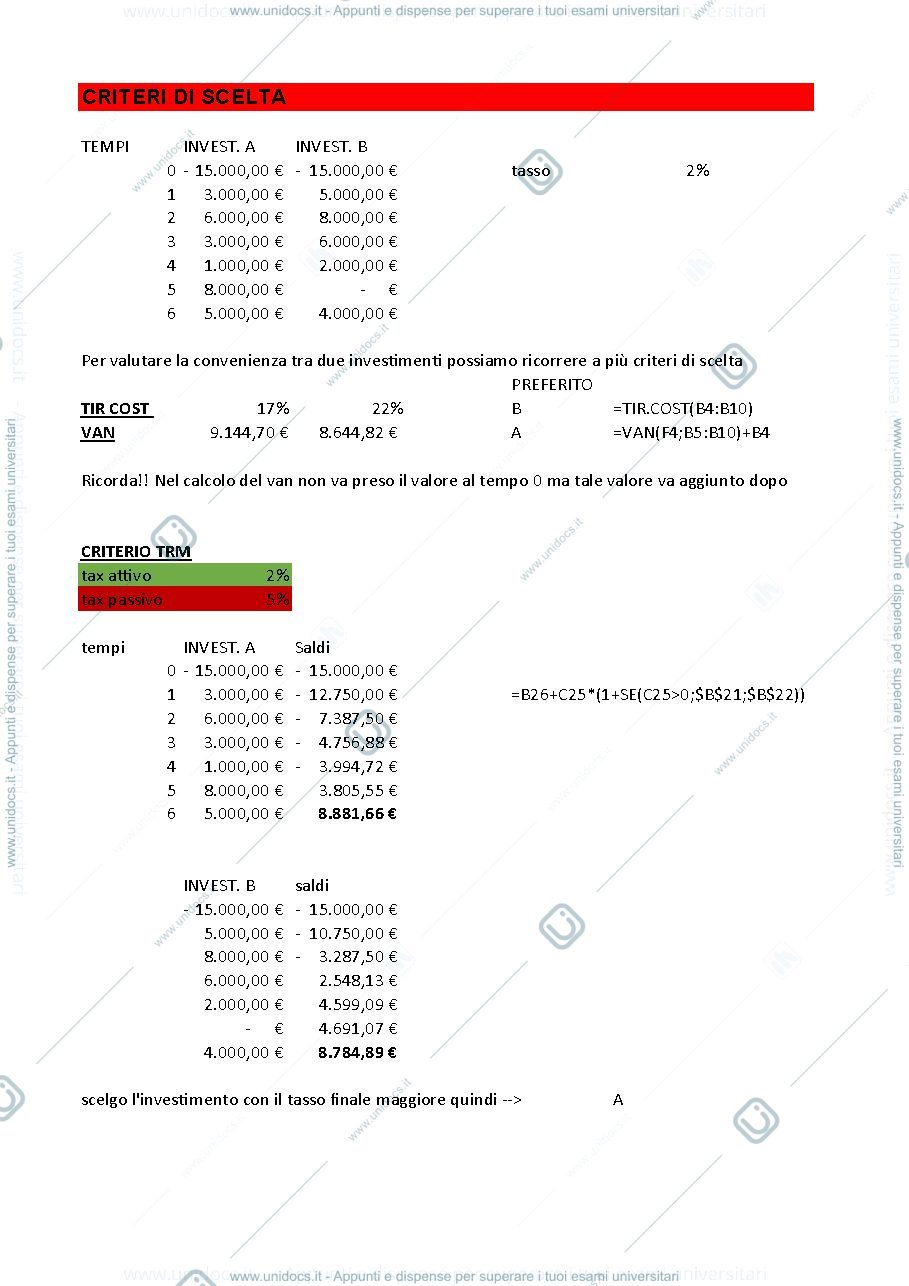 Anteprima pagina 1 — CRITERI DI SCLETA