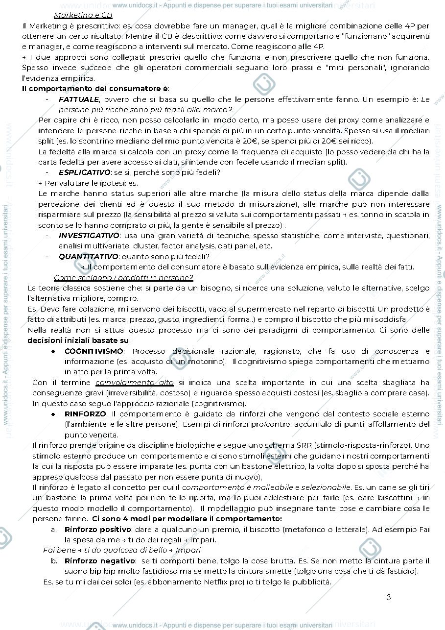 Anteprima pagina 3 — Comportamento del Consumatore
