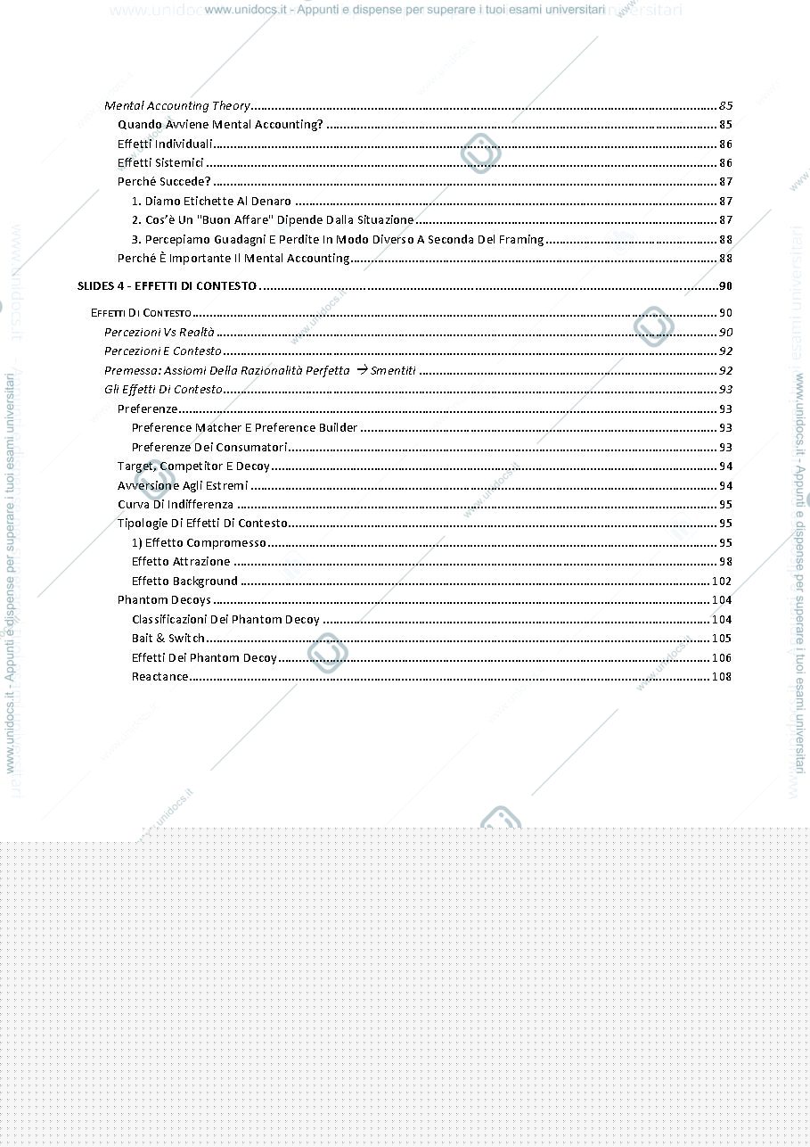 Anteprima pagina 5 — Comportamento del Consumatore
