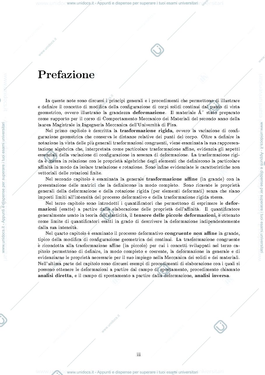 Anteprima pagina 3 — Elementi di teoria delle deformazioni