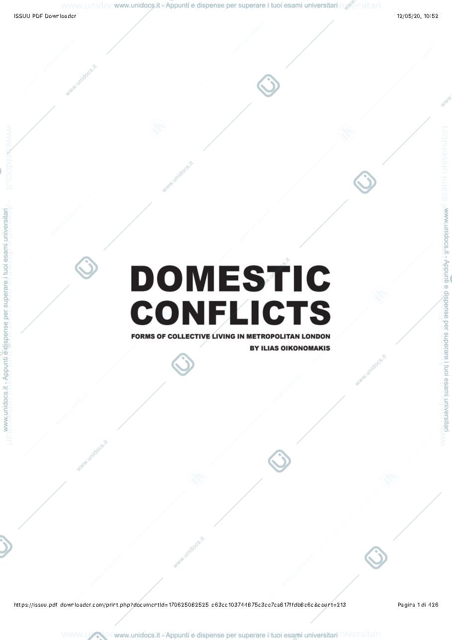Anteprima pagina 1 — domestic Conflicts 