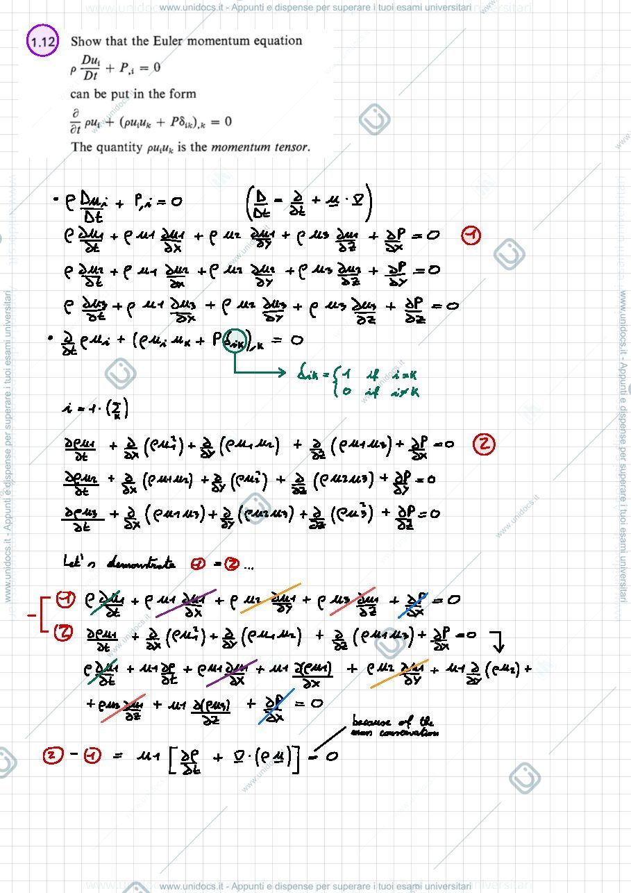 Anteprima pagina 3 — Esercitazioni di Compressible Fluid Dynamics - Polimi