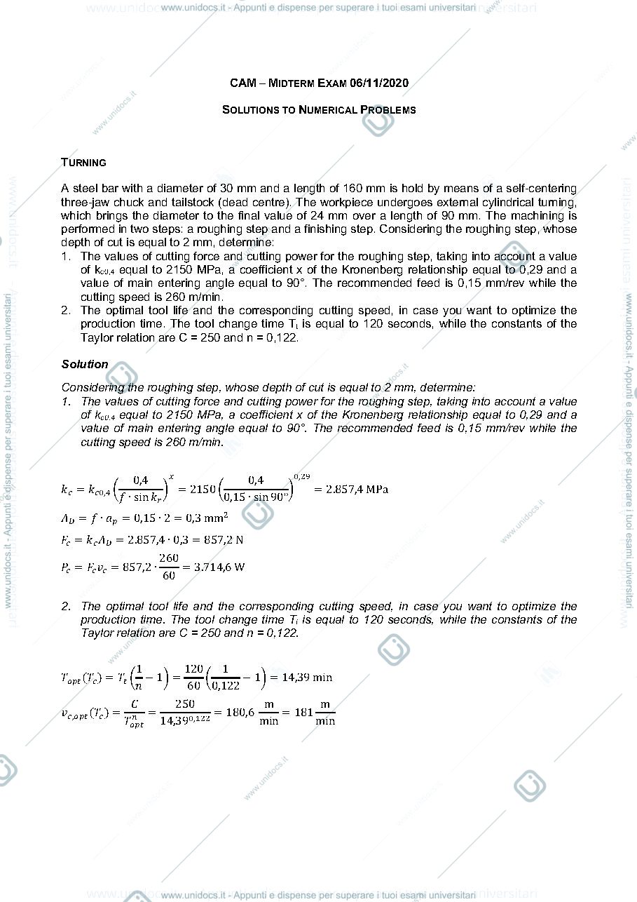 Anteprima pagina 1 — CAM EXAM 1-2021