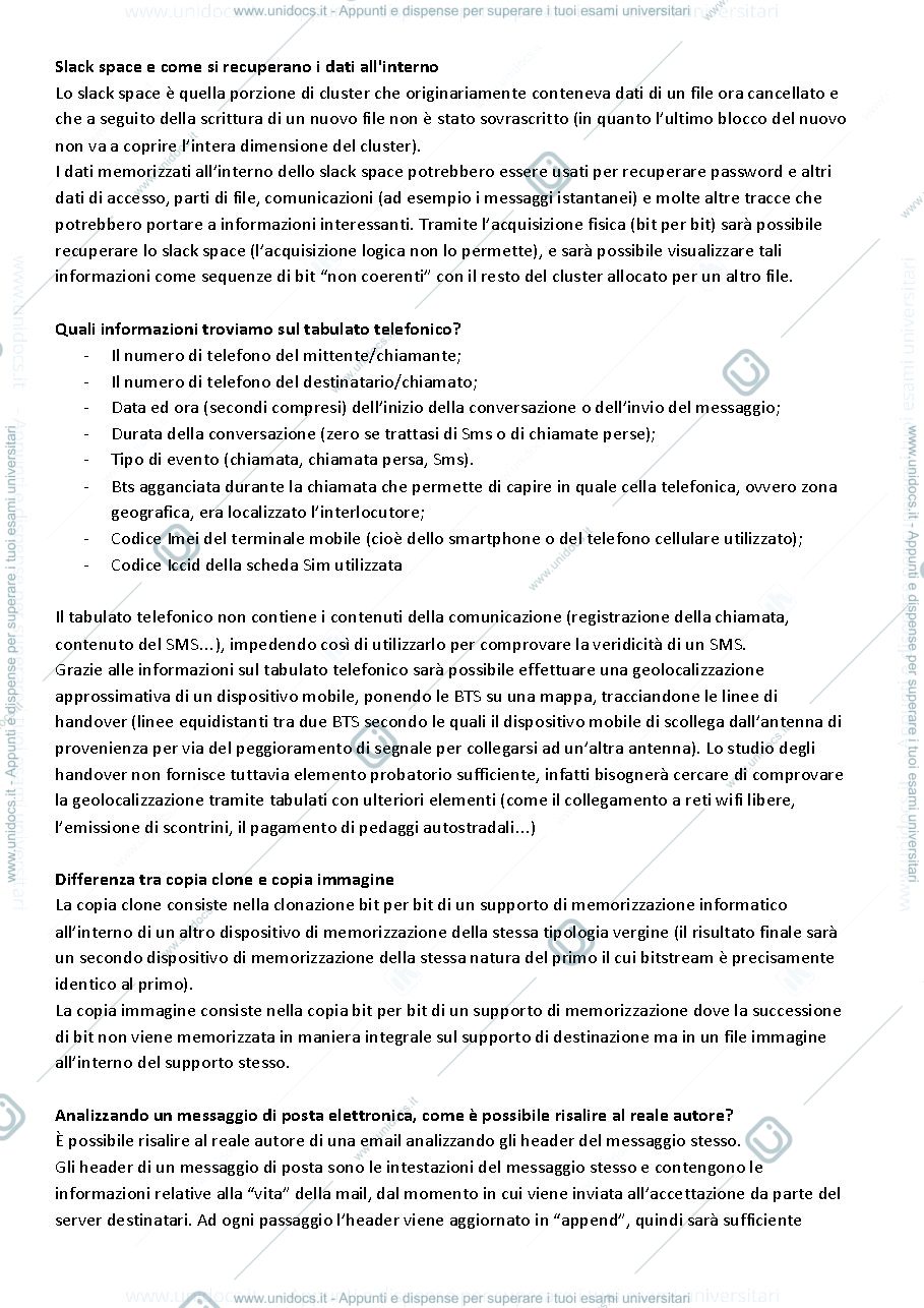 Anteprima pagina 1 — Domande esame