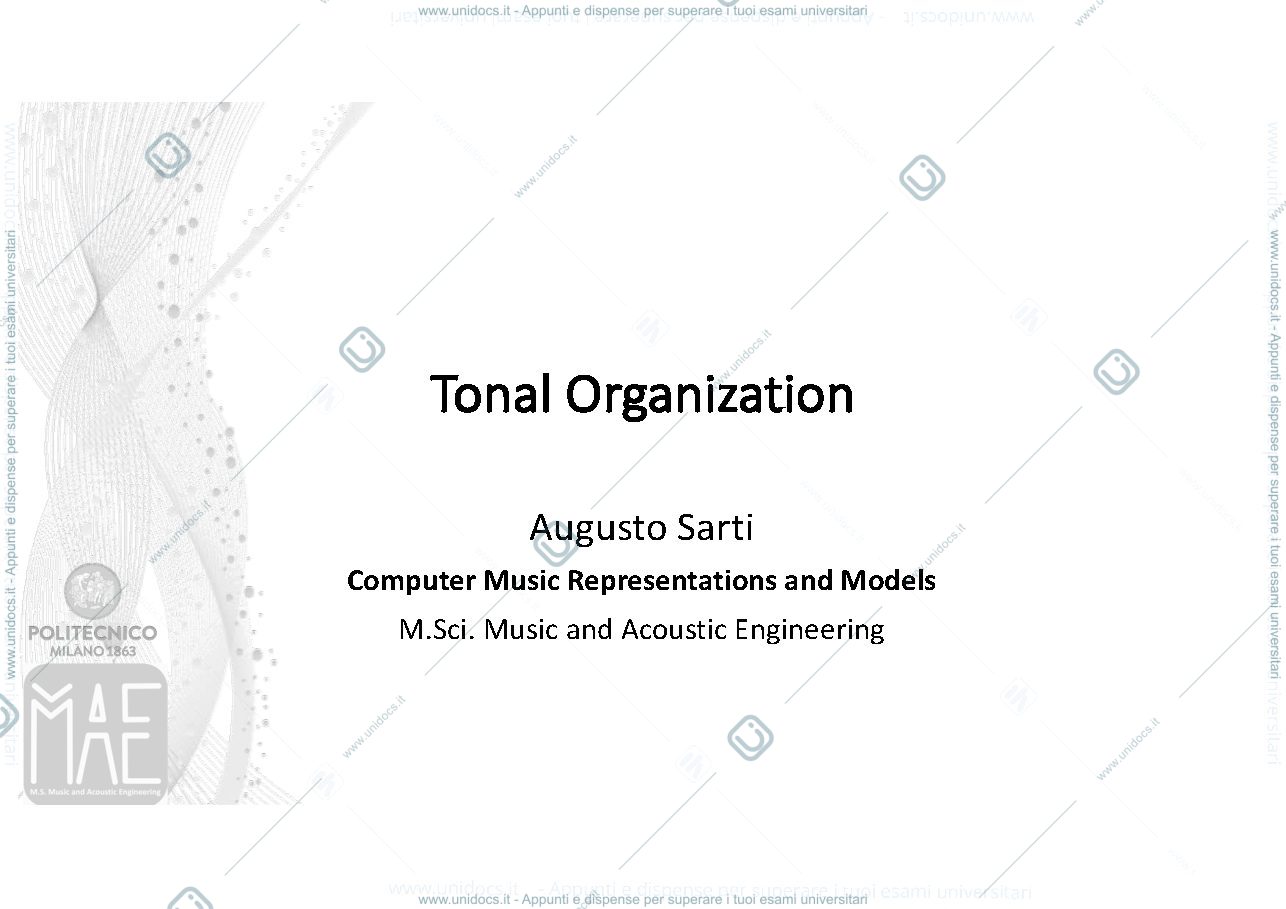 Anteprima pagina 1 — Tonal Organization