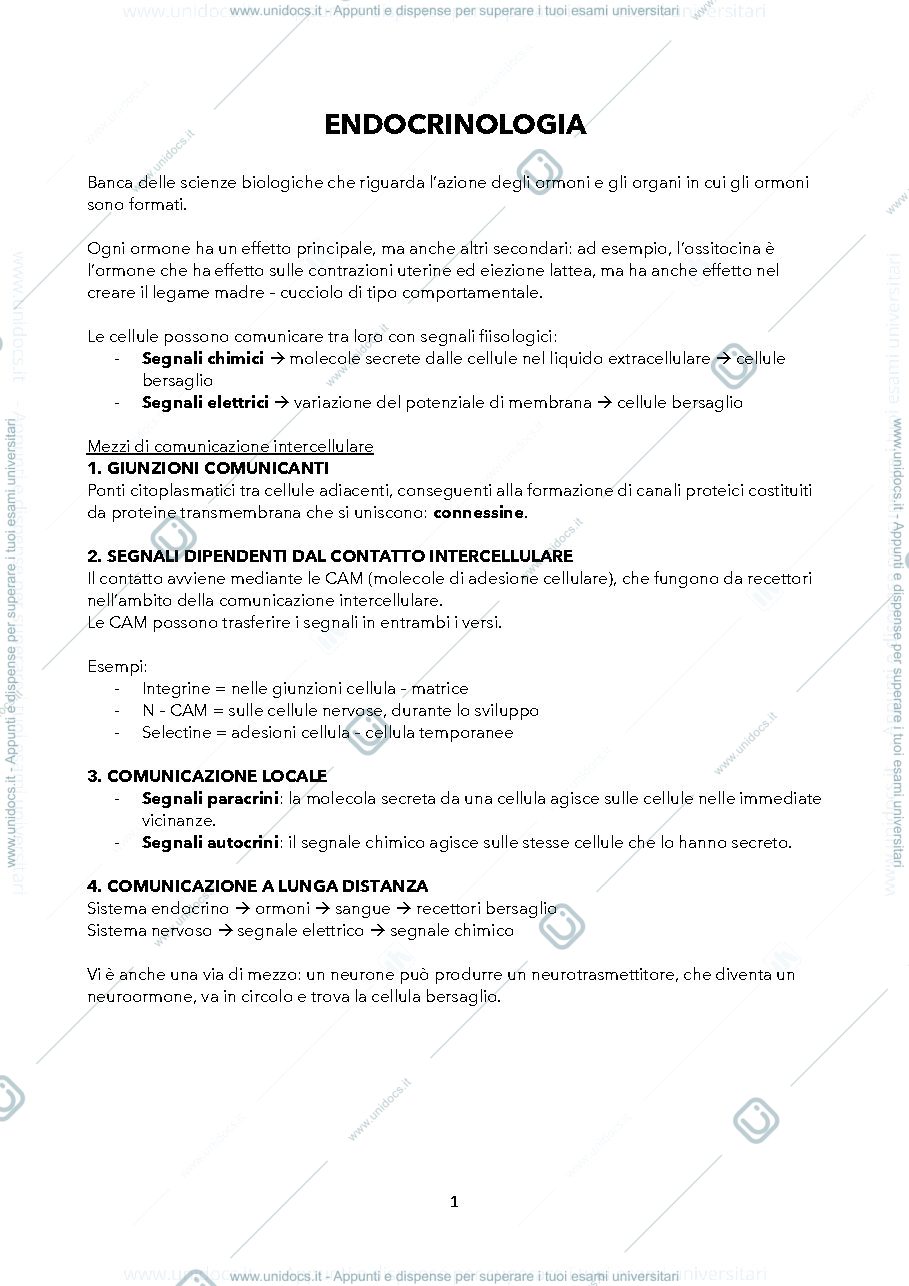 Anteprima pagina 1 — Endocrinologia