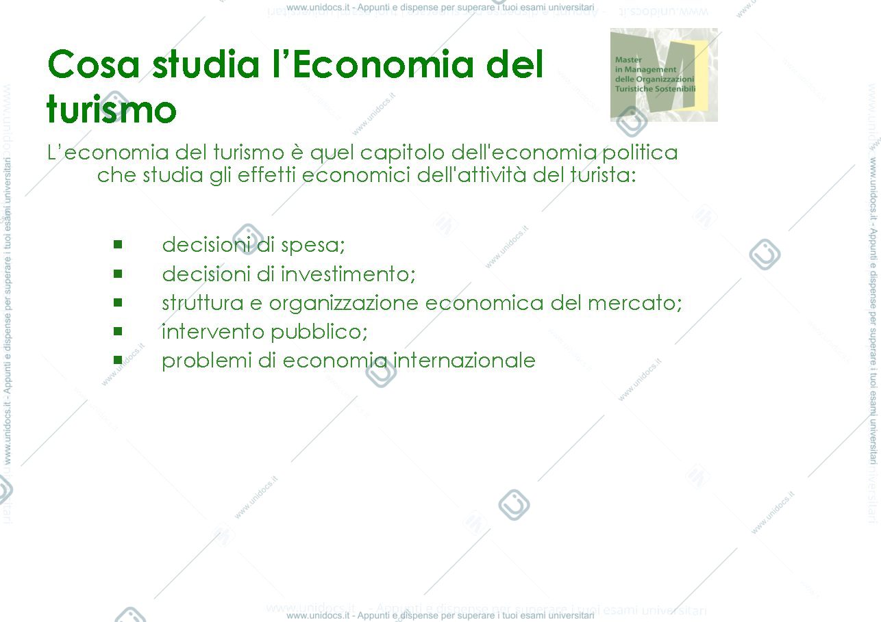 Anteprima pagina 4 — Economia del turismo