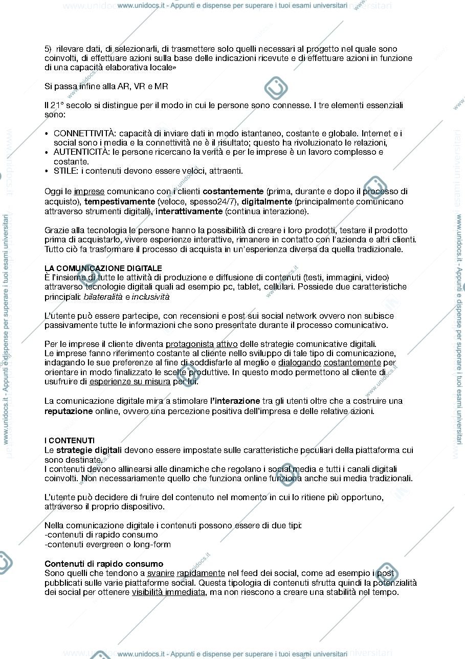 Anteprima pagina 2 — Comunicazione d'impresa secondo modulo 