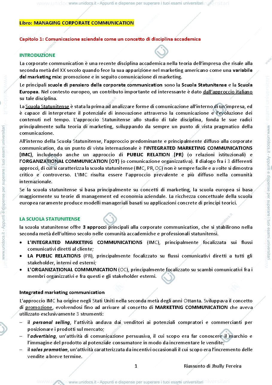 Anteprima pagina 1 — managing corporate communication 