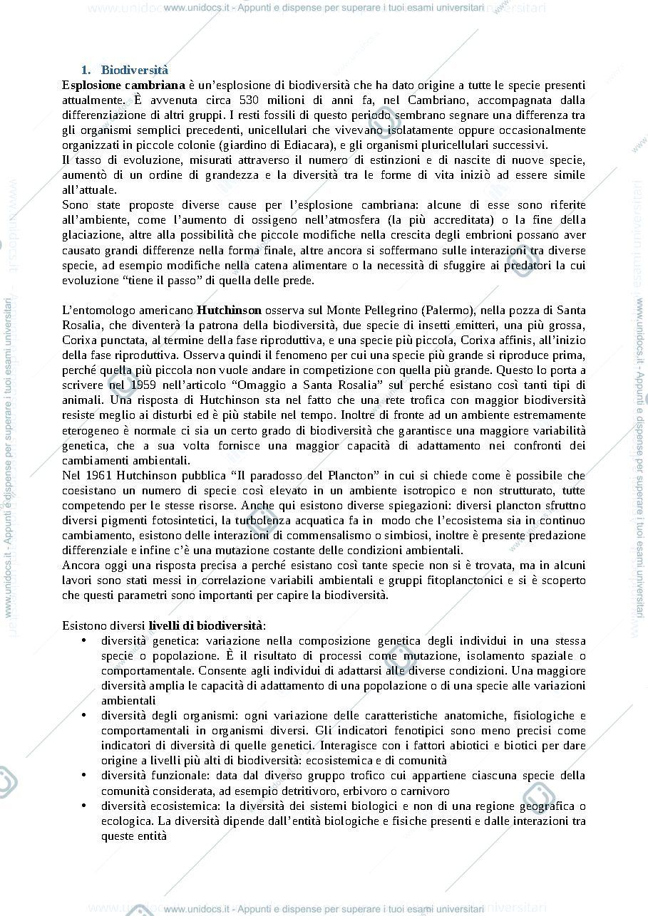 Anteprima pagina 2 — Comunità ed ecosistemi