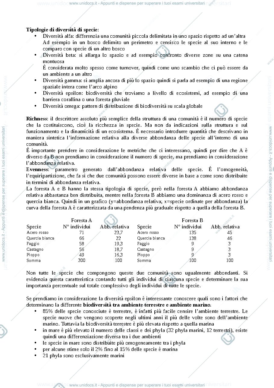 Anteprima pagina 3 — Comunità ed ecosistemi