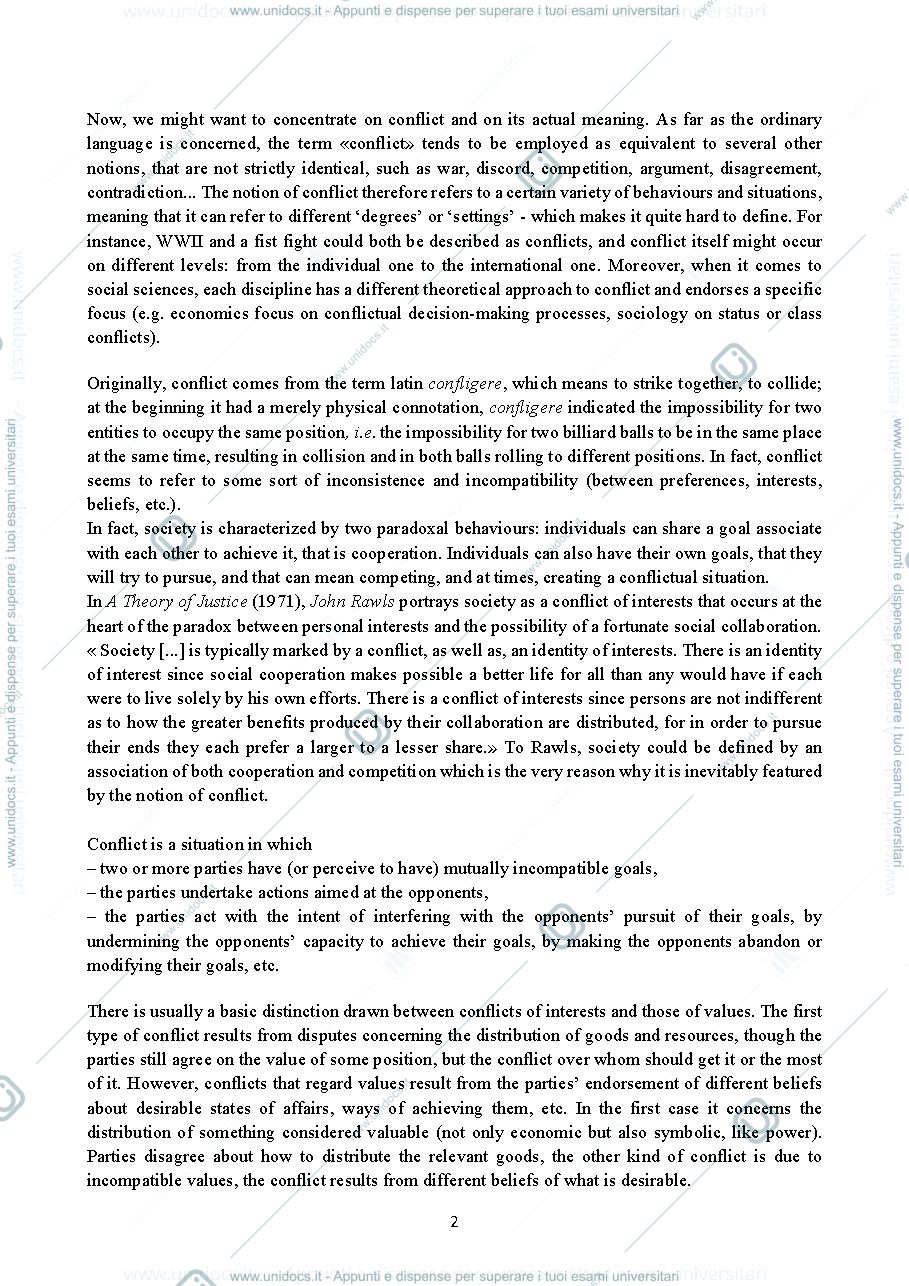 Anteprima pagina 2 — Lecture notes of unit 1 of "Conflicts and Political Legitimacy"