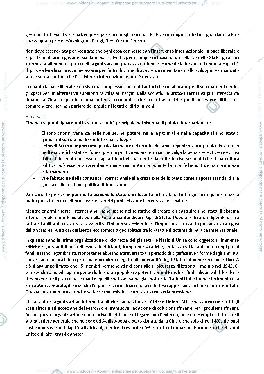 Anteprima pagina 3 — Riassunti libri + articoli esame Ruzza Conflitti, sicurezza e State Building 