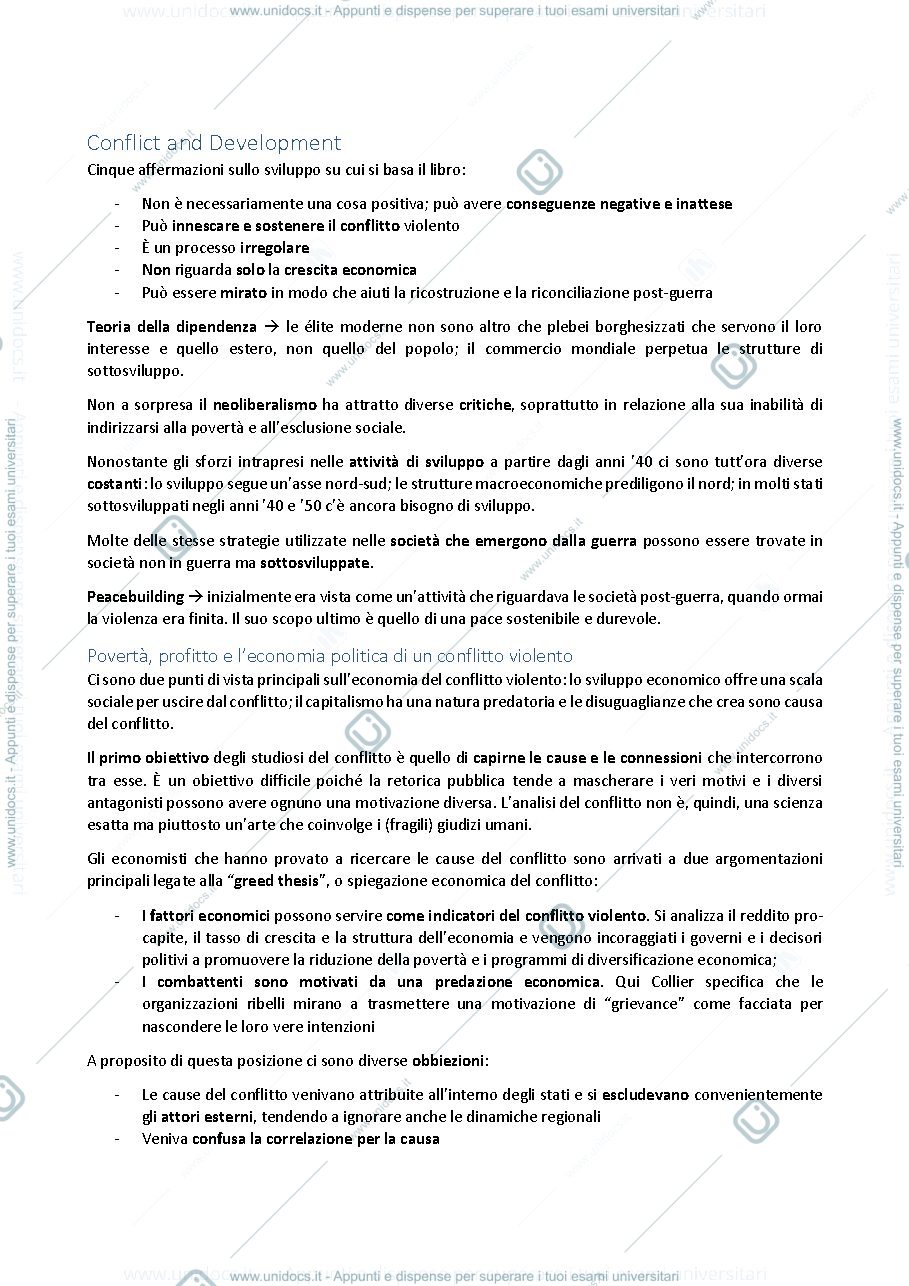 Anteprima pagina 1 — Riassunti libri e articoli 