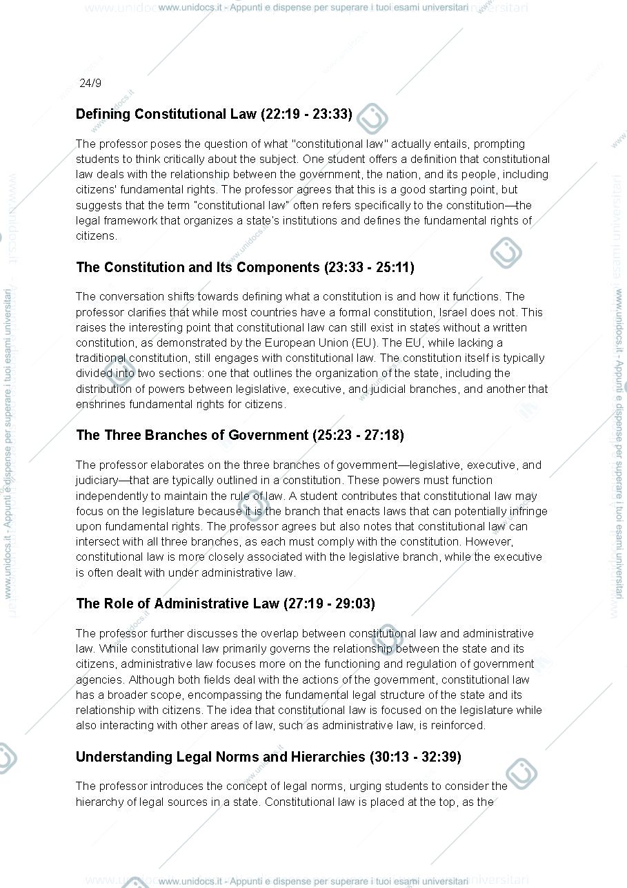 Anteprima pagina 1 — What is constitutional law