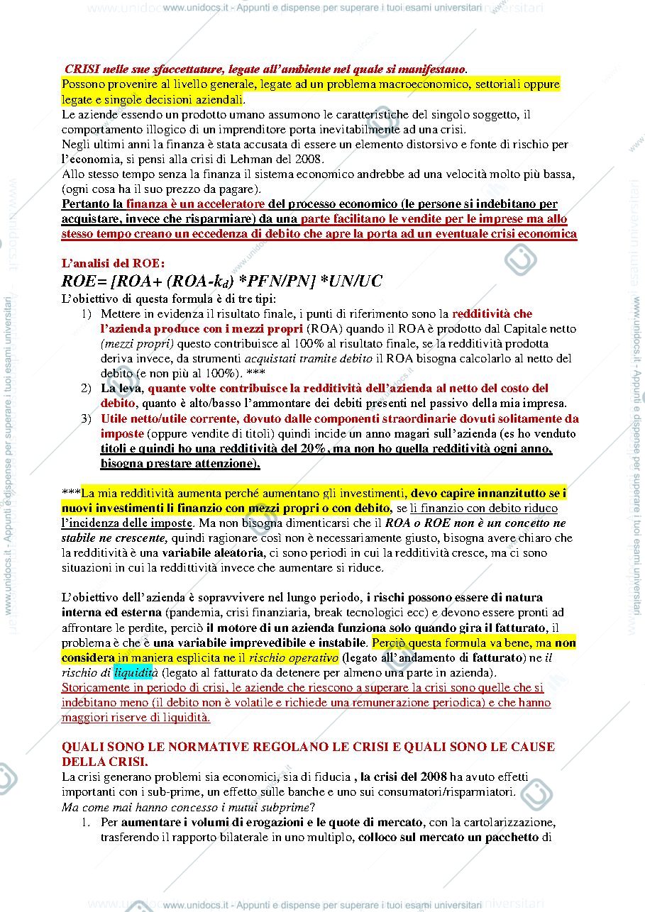 Anteprima pagina 1 — Consulenza in corporate finance