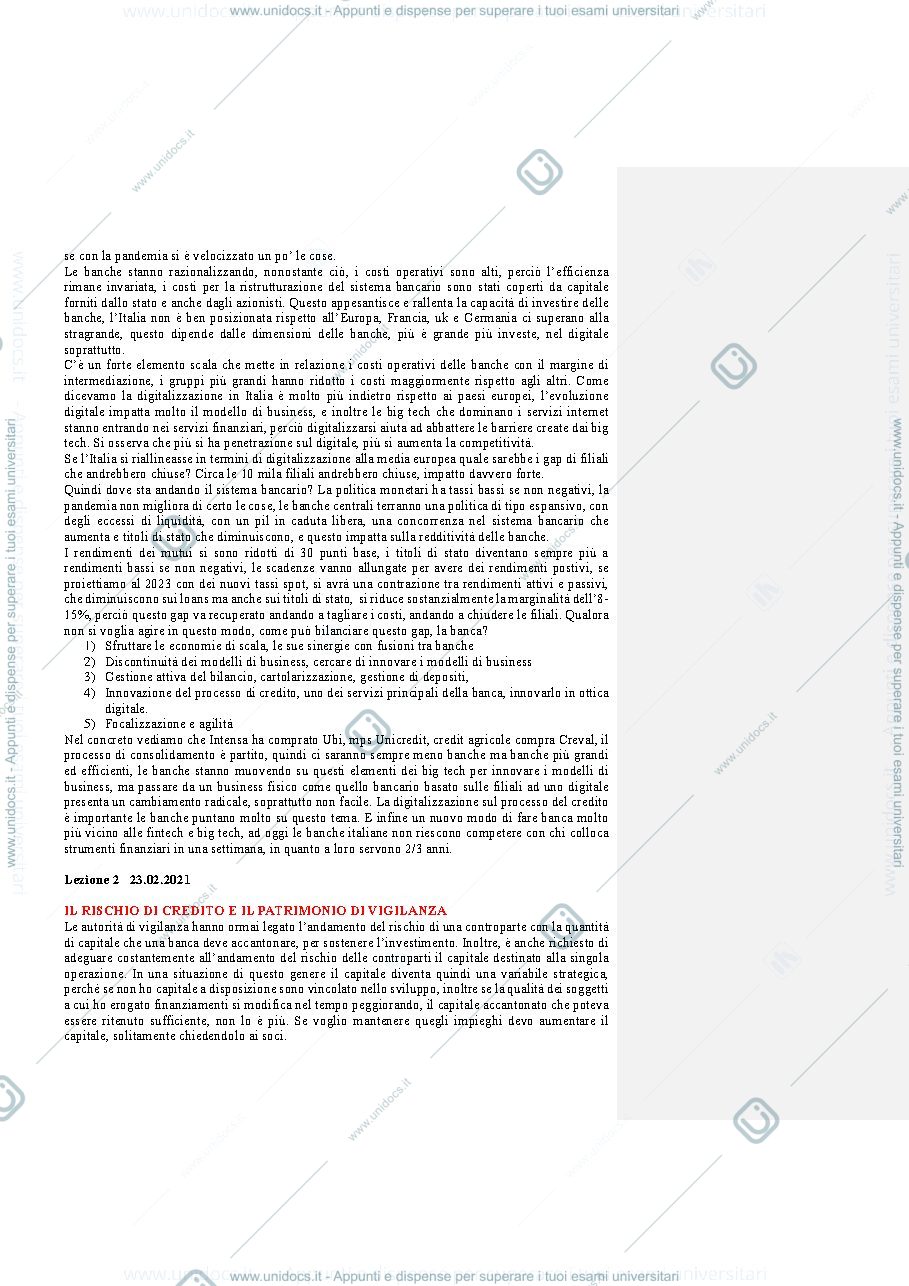 Anteprima pagina 4 — Appunti banking e consulting