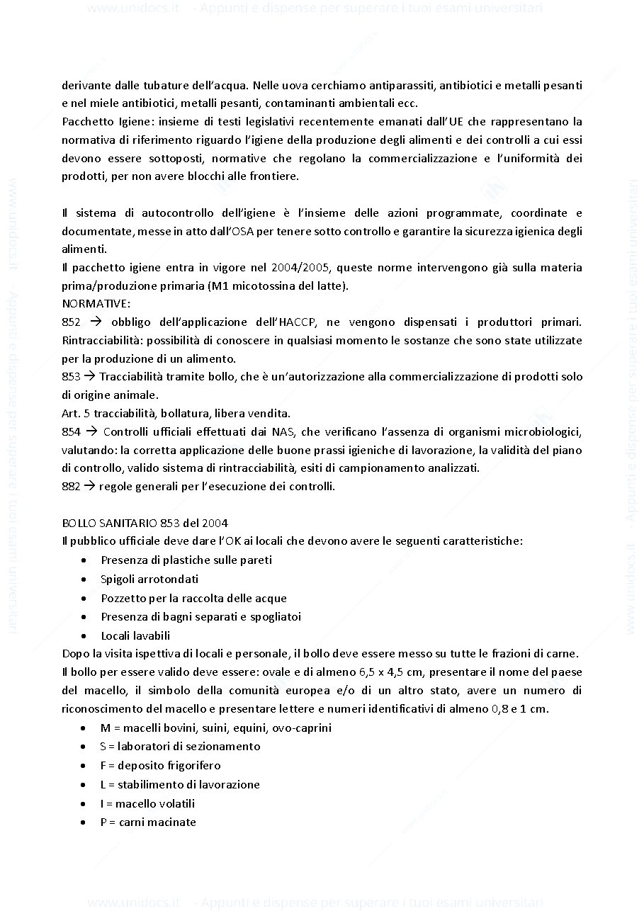 Anteprima pagina 2 — ISPEZIONE DI ALIMENTI DI ORIGINE ANIMALE 