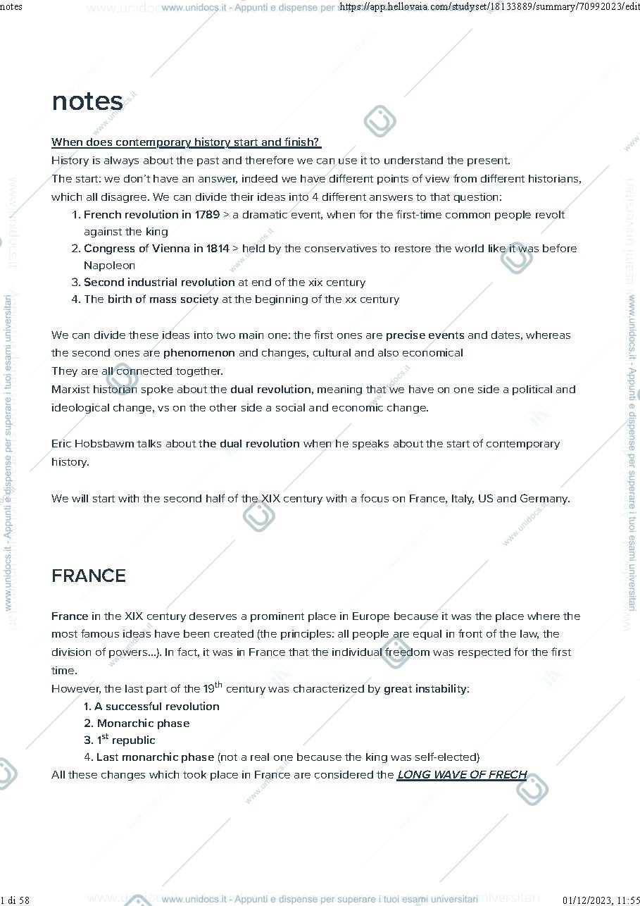 Anteprima pagina 1 — contemporary history 