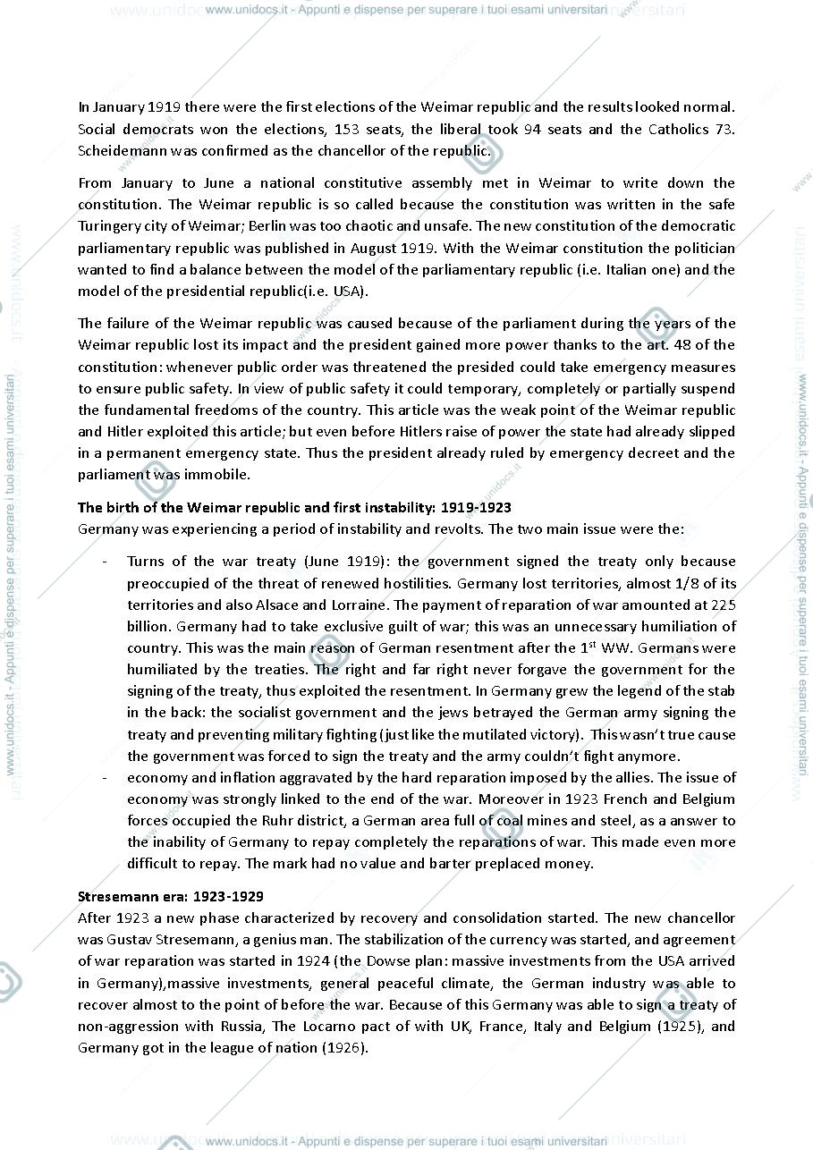 Anteprima pagina 2 — Contemporary History - 2nd semenser
