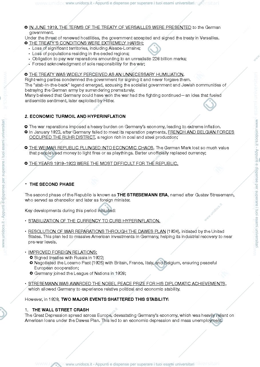 Anteprima pagina 3 — Appunti second semester history