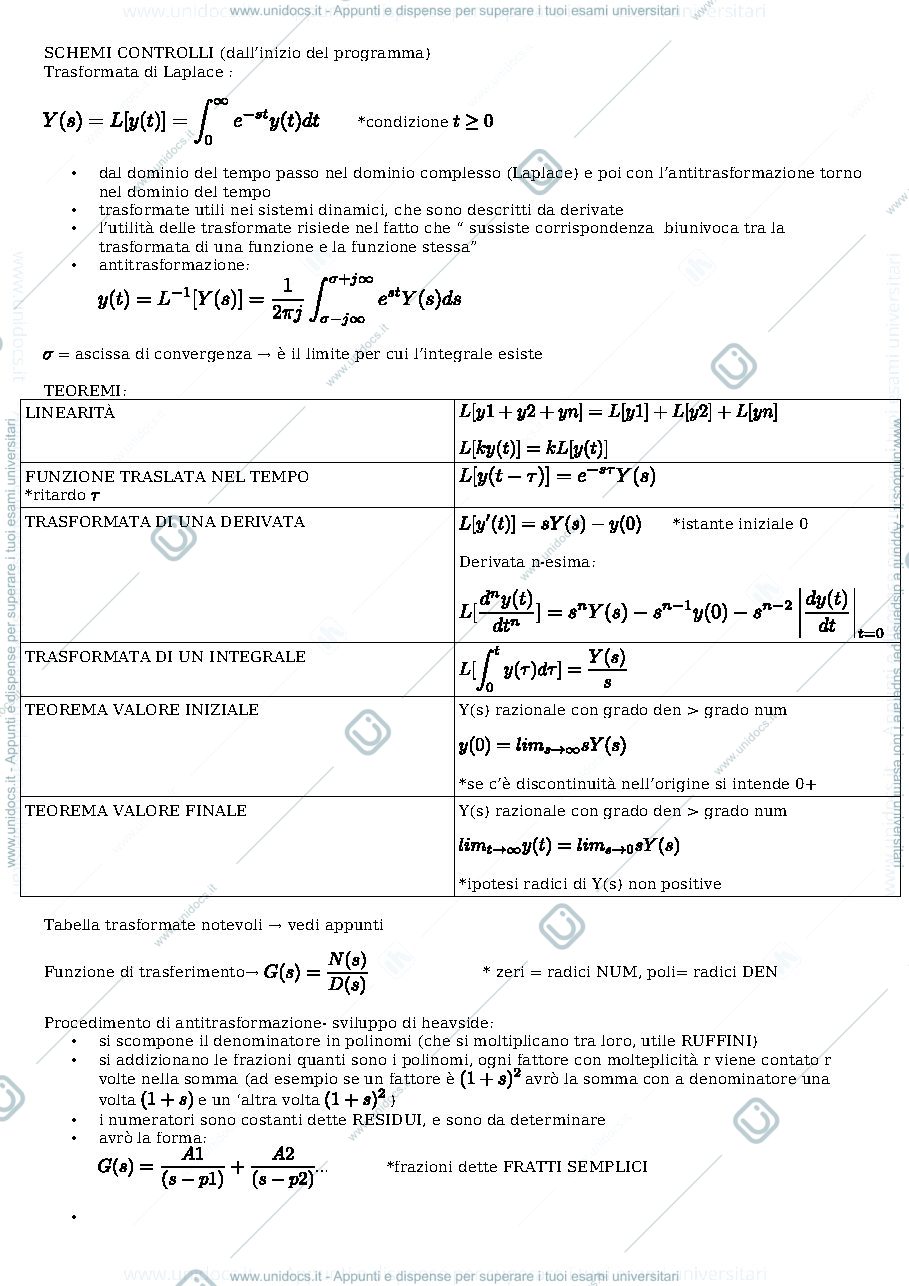 Anteprima pagina 1 — Controlli Automatici