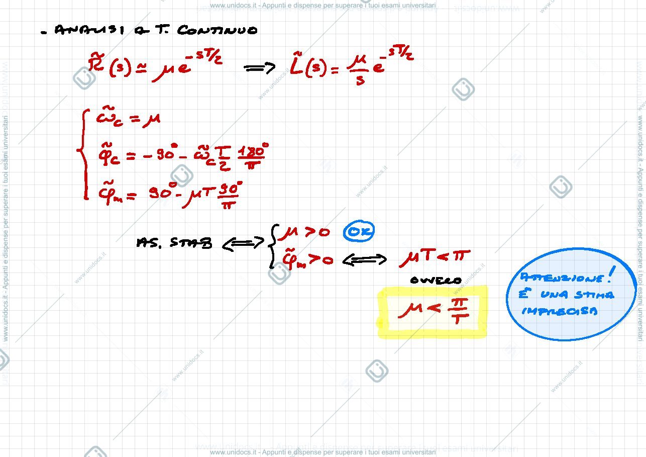 Anteprima pagina 3 — 7. Controllo digitale esercitazioni prof: Bolzern