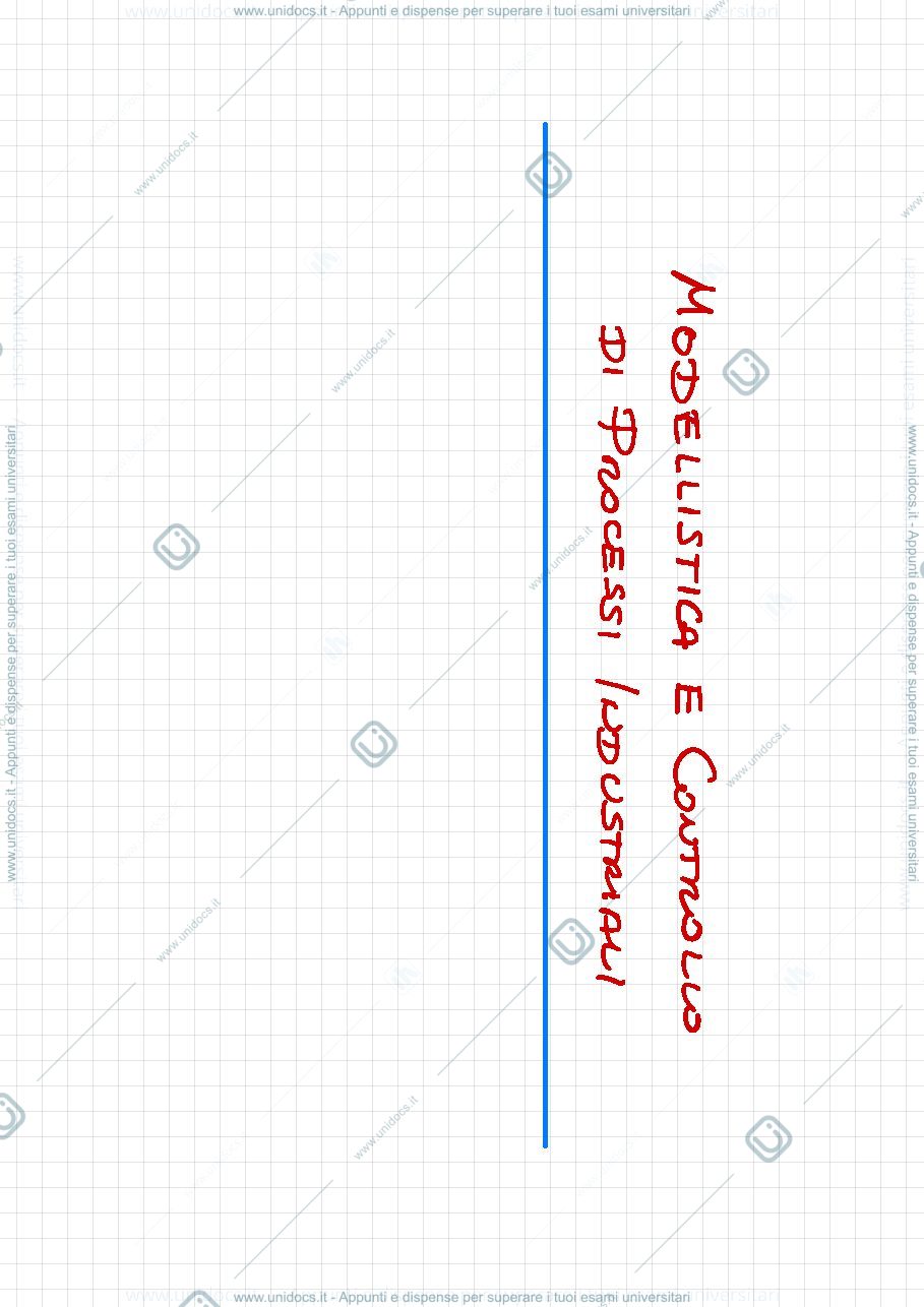 Anteprima pagina 1 — 18. Modellistica e controllo di processi industriali _ Termodinamica lezioni prof: Bolzern