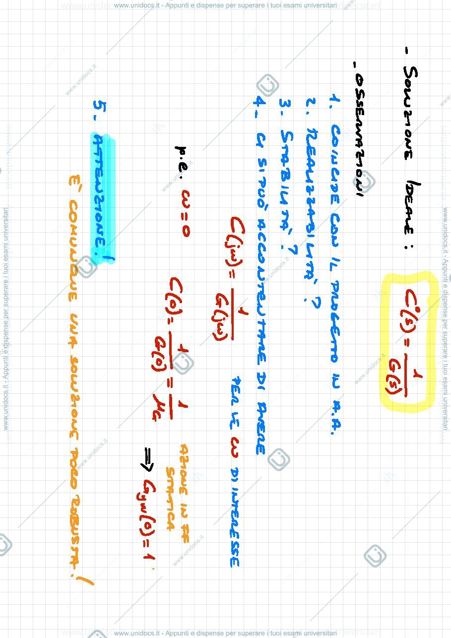 Anteprima pagina 3 — 2. Compensatori in Feed Forward lezioni prof:Bolzern