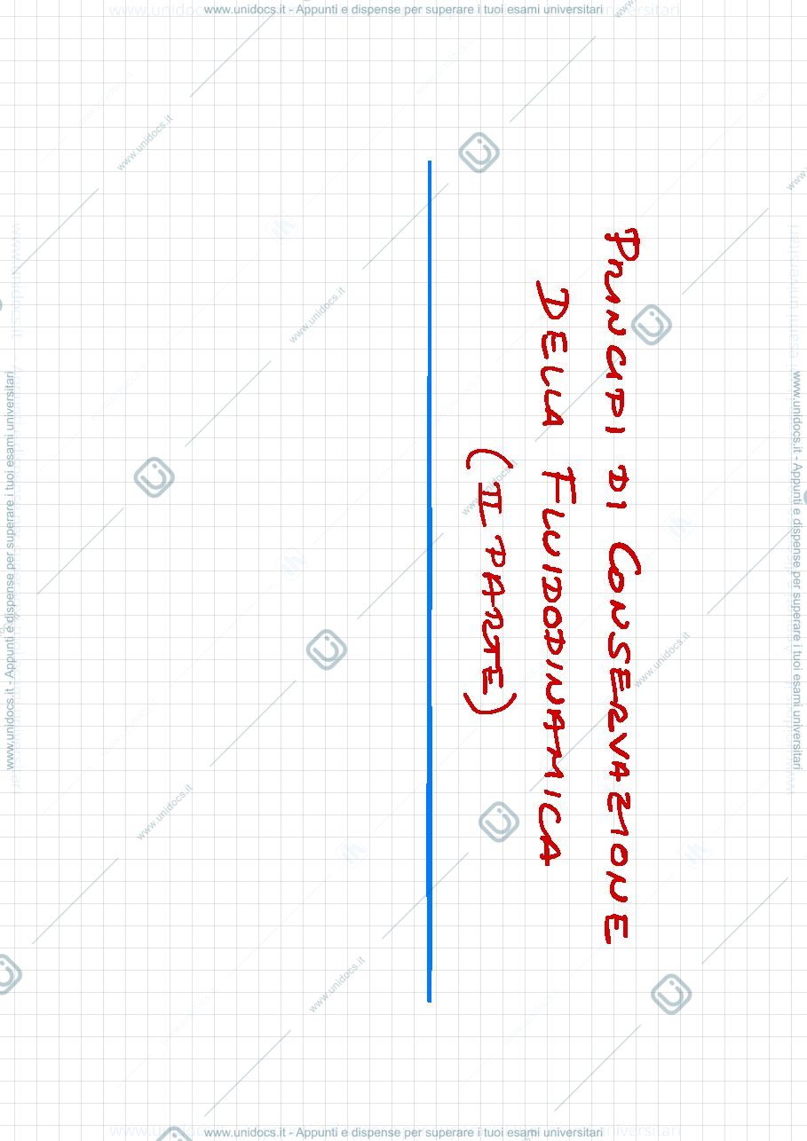 Anteprima pagina 1 — 20. Principi di conservazione della fluidodinamica lezioni prof: Bolzern