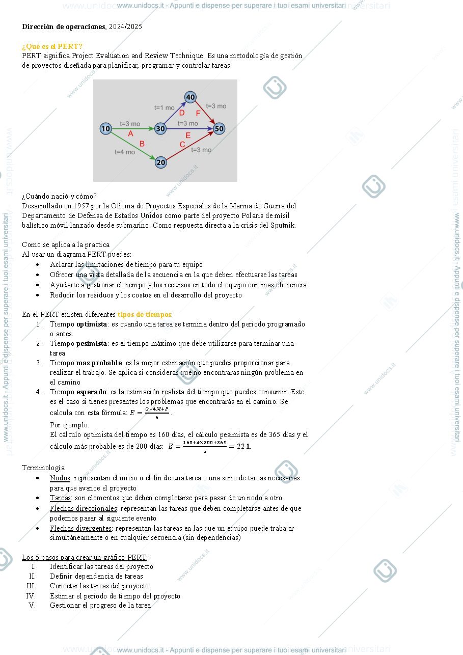 Anteprima pagina 1 — Direccion de operaciones