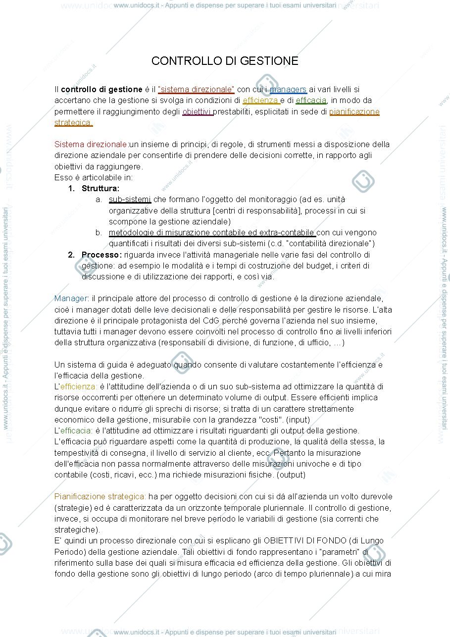 Anteprima pagina 1 — Appunti cdg