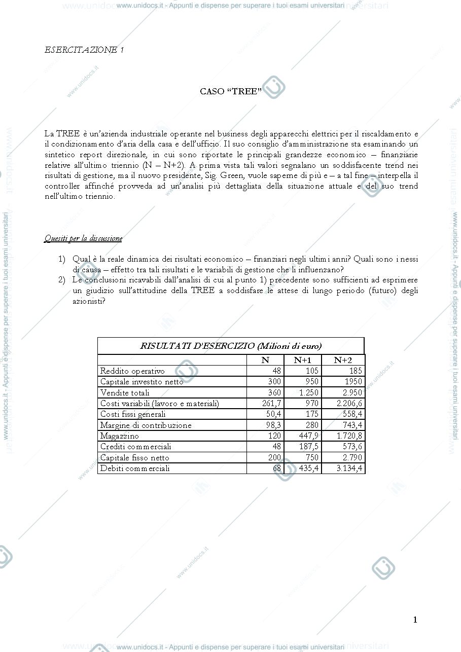 Anteprima pagina 1 — ESERCITAZIONI