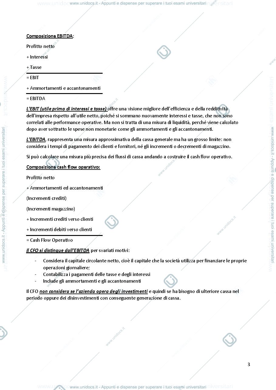 Anteprima pagina 3 — Corporate Finance Appunti Completi