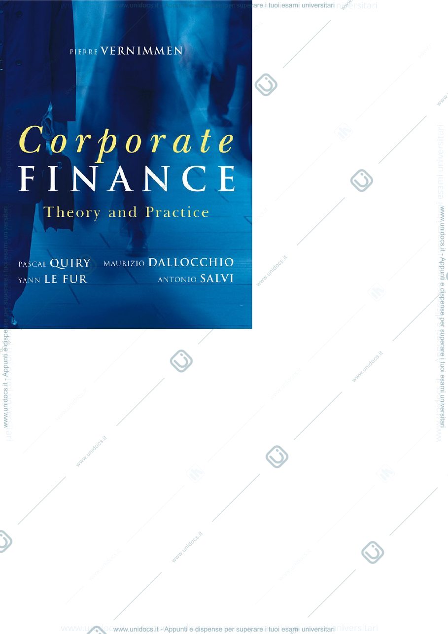 Anteprima pagina 1 — corporate finance