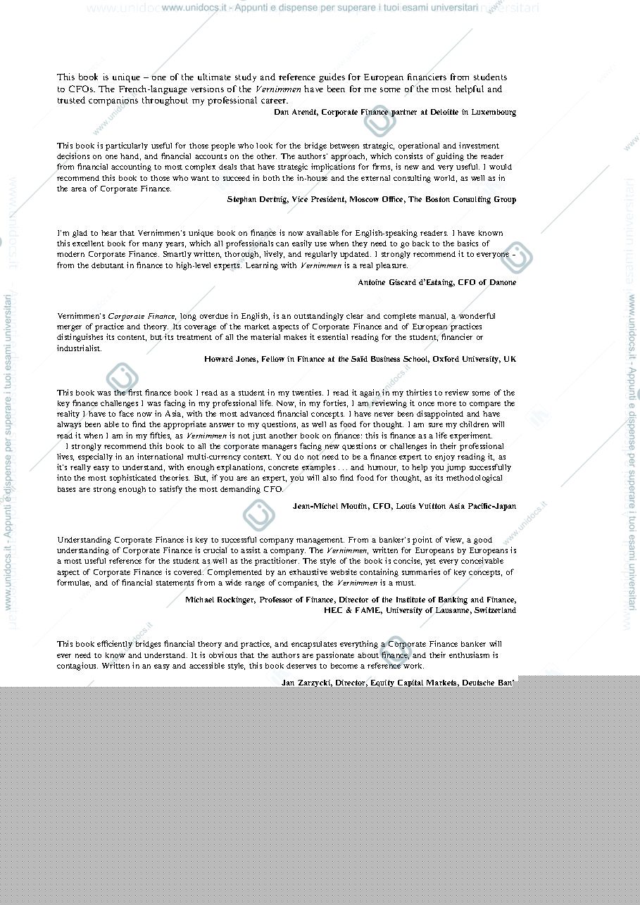 Anteprima pagina 5 — corporate finance