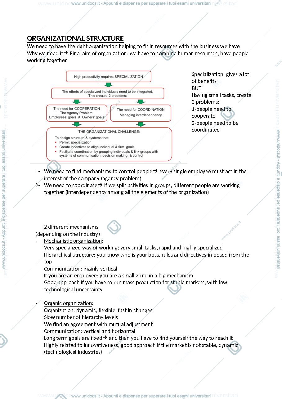 Anteprima pagina 1 — Organization 