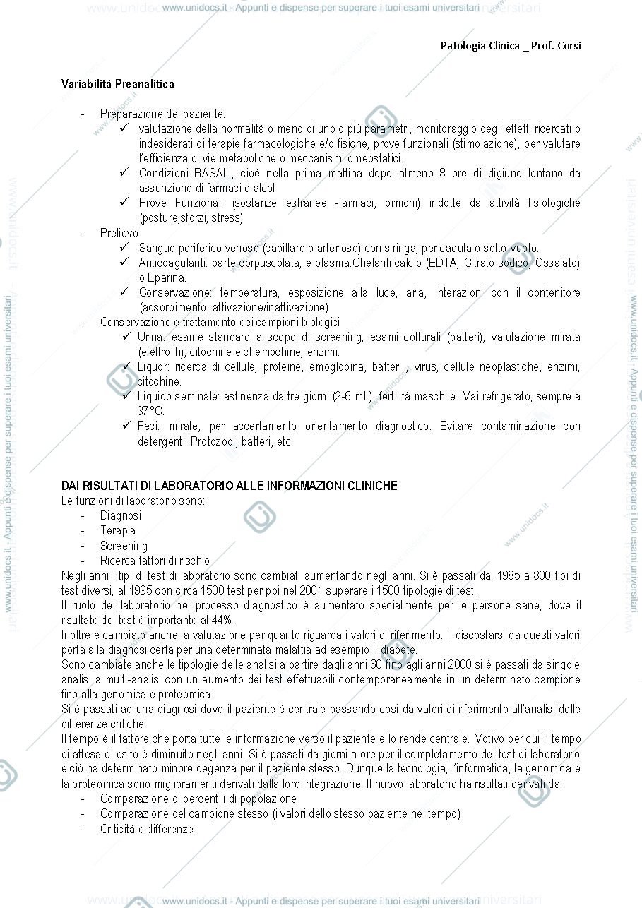 Anteprima pagina 2 — patologia clinica prof corsi