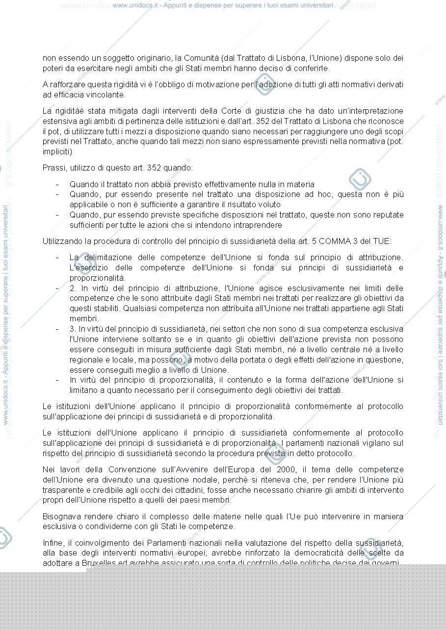 Anteprima pagina 3 — Appunti costituzionalismo multilivello