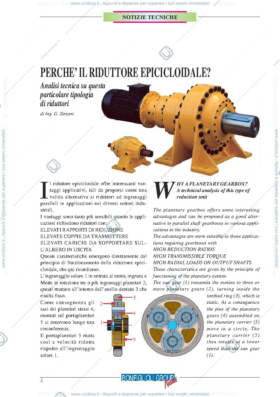 Anteprima pagina 1 — Riduttori epicicloidali