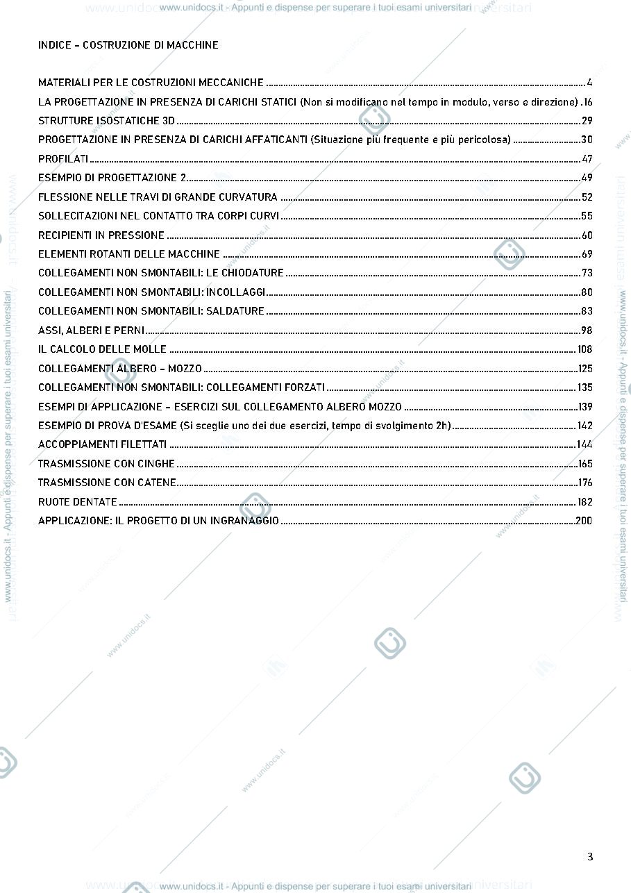 Anteprima pagina 3 — Appunti Costruzione di Macchine