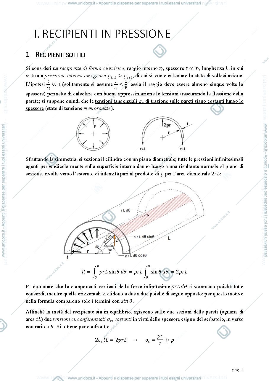 Anteprima pagina 5 — Appunti progettazione e costruzione di macchine