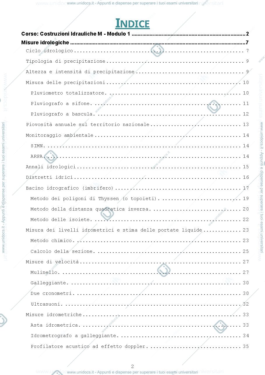 Anteprima pagina 2 — Costruzioni Idrauliche M