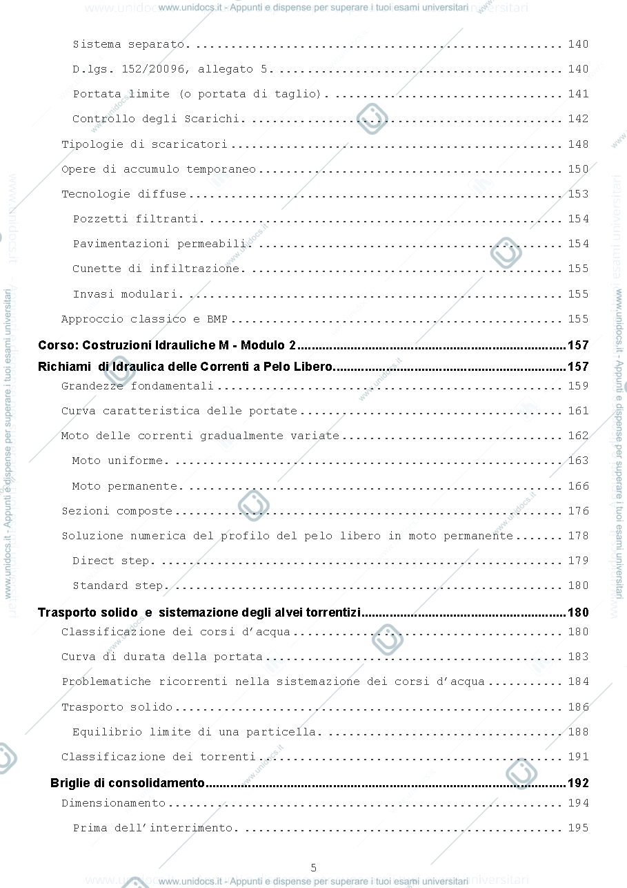 Anteprima pagina 5 — Costruzioni Idrauliche M