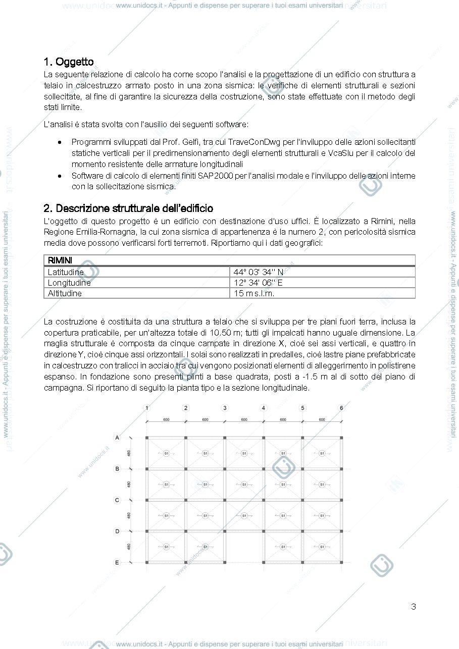 Anteprima pagina 4 — Relazione di calcolo_Costruzioni in zona sismica