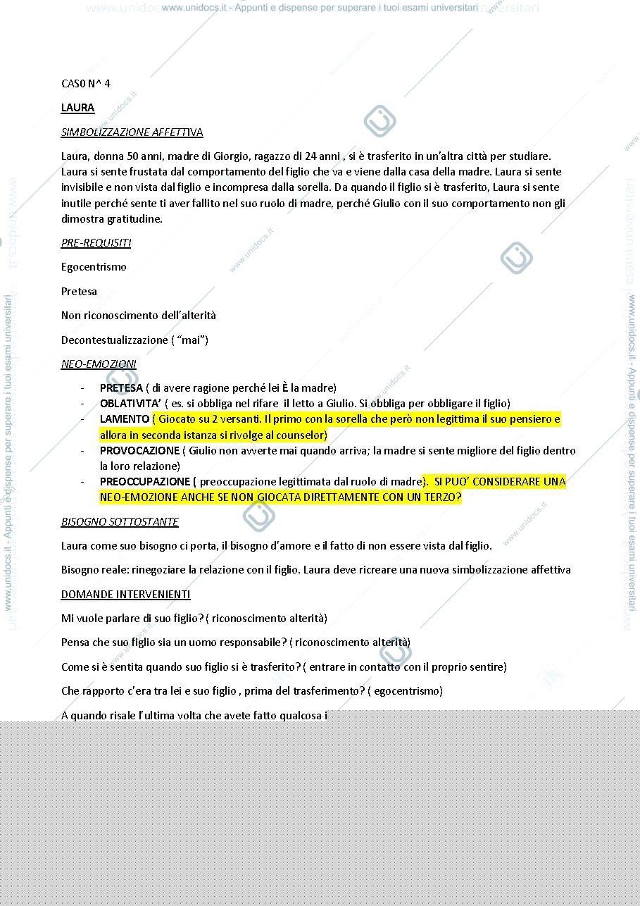 Anteprima pagina 1 — CASO LAURA