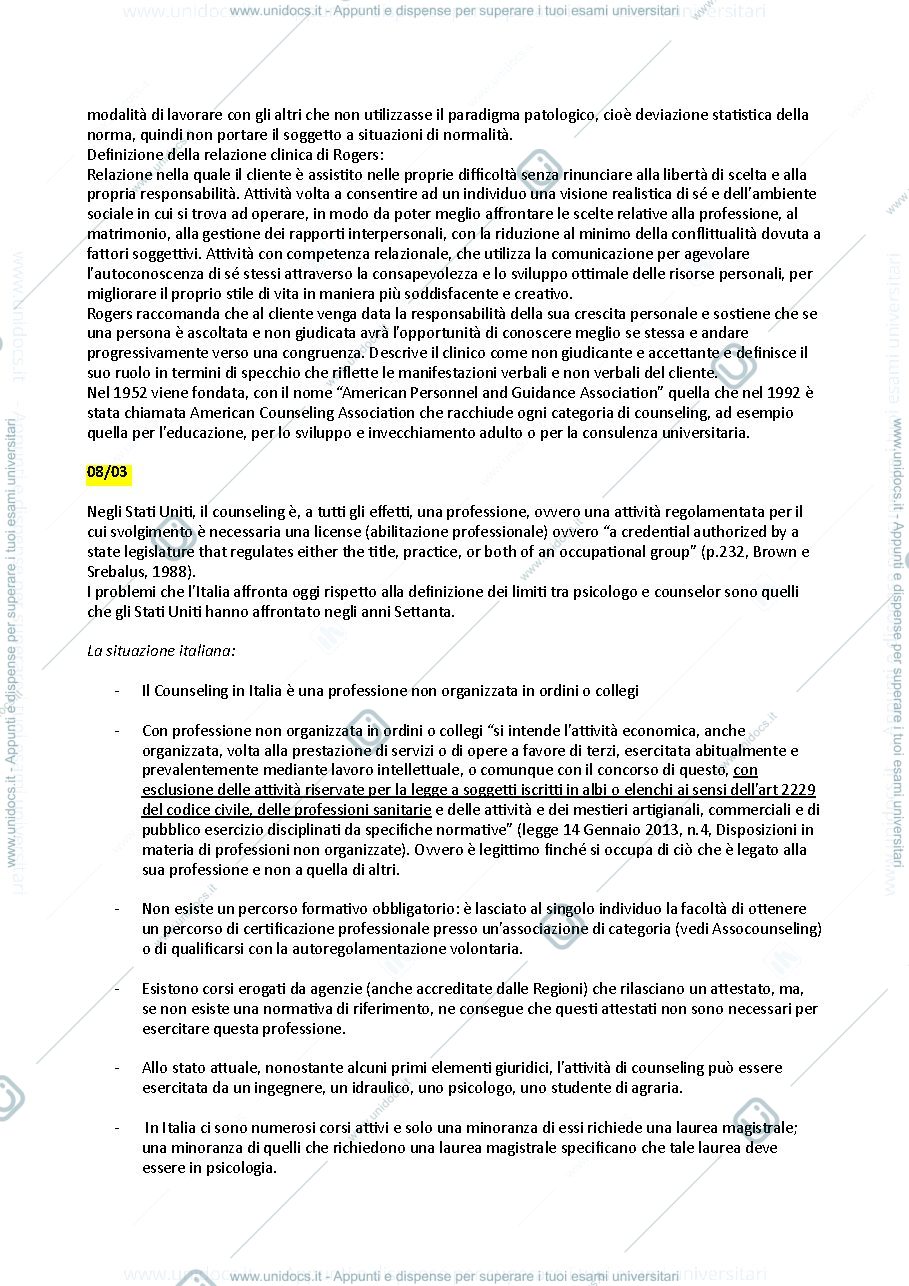 Anteprima pagina 2 — Counseling psicologico clinico 