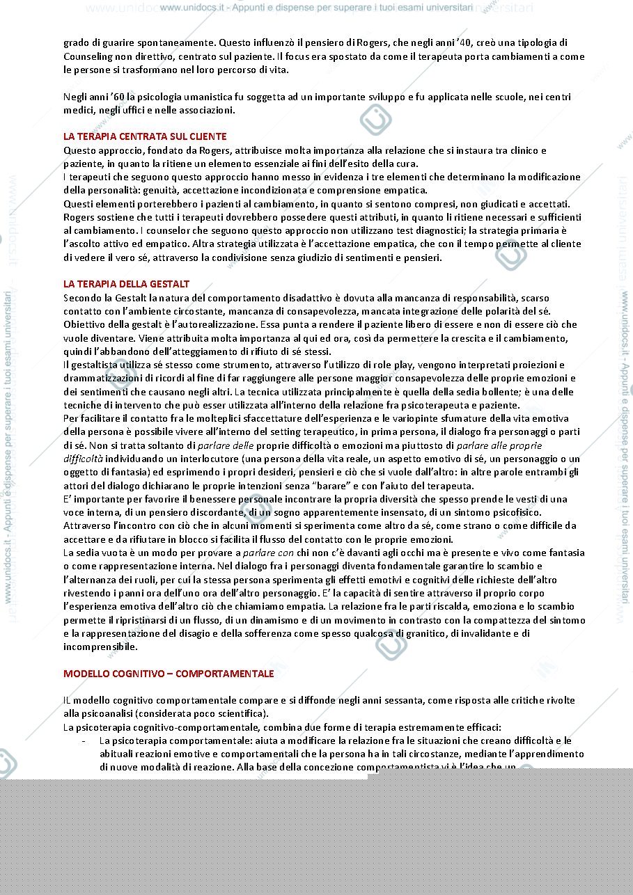 Anteprima pagina 4 — Riassunto "Il Counselling Psicologico" (Giusti e Pagani)